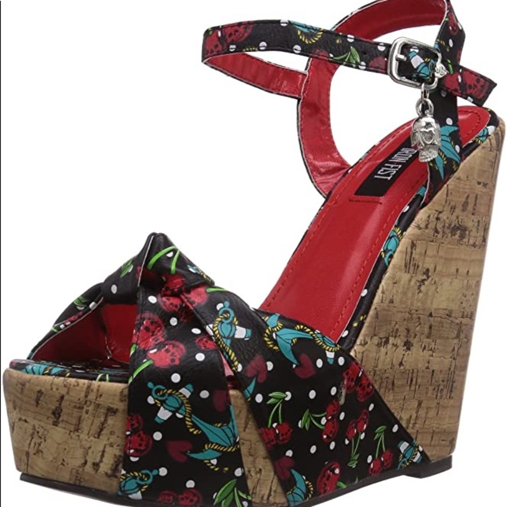 Iron Fist Cherry Glazer Wedge women’s size 9
